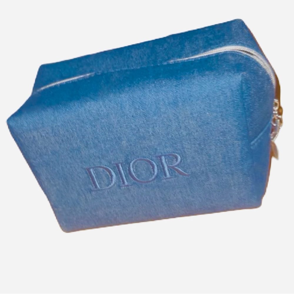Dior - Denim Cosmetics Makeup Bag - Picture 1 of 4